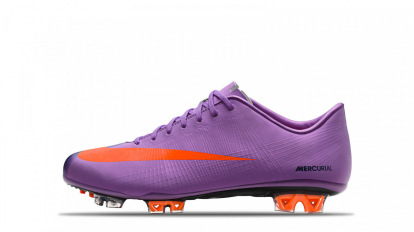 tacos nike mercurial anaranjados