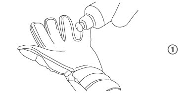 moisten the palms