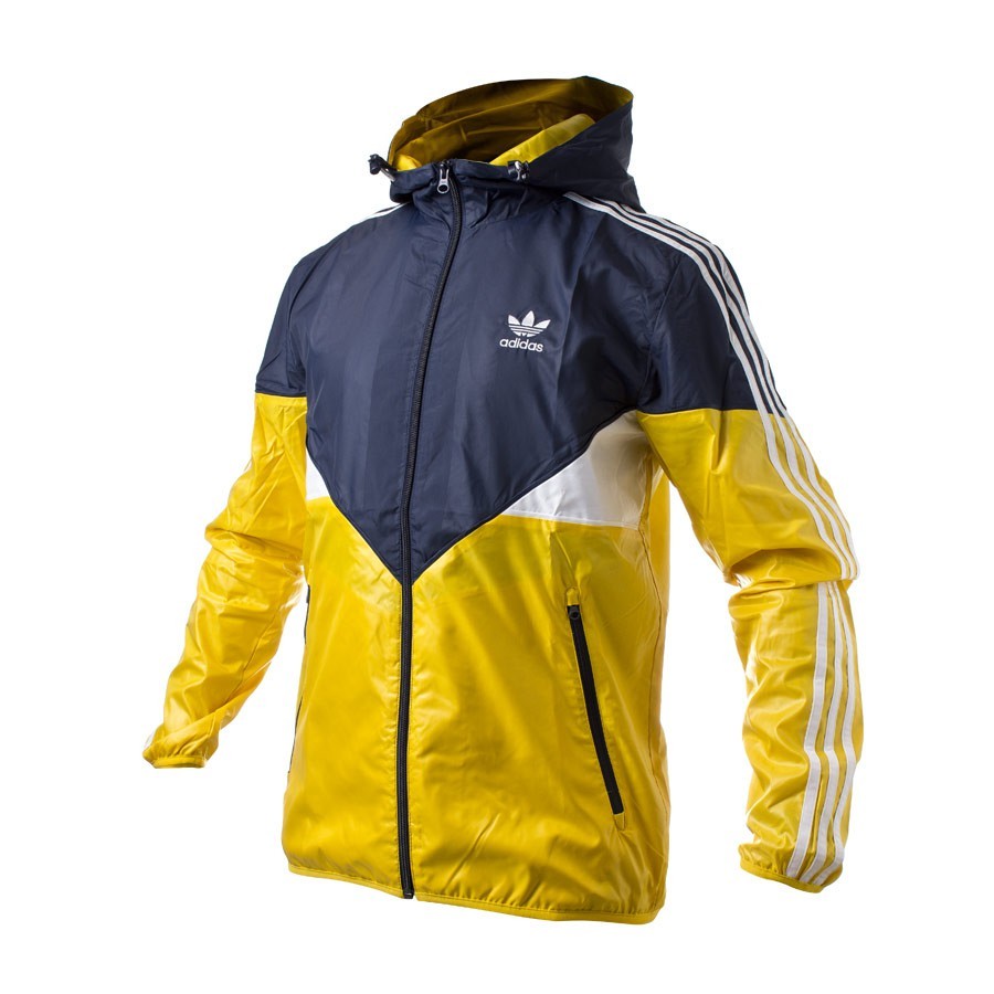 chaqueta adidas amarilla y negra