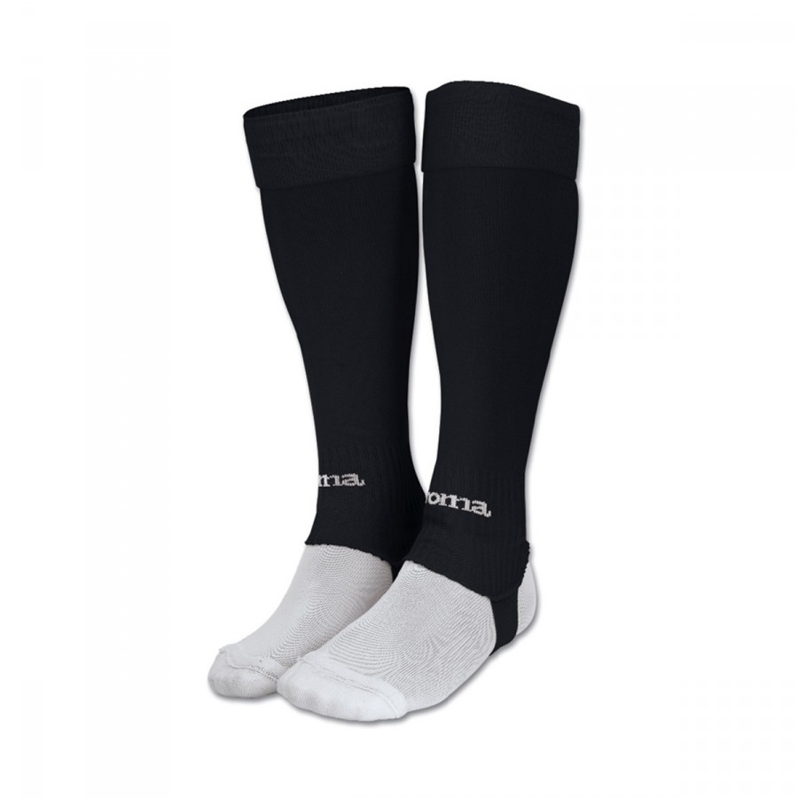 Football Socks Joma Sin Pie Leg Black - Fútbol Emotion