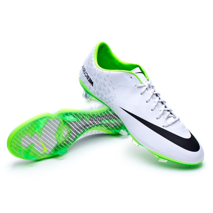 nike mercurial white and green