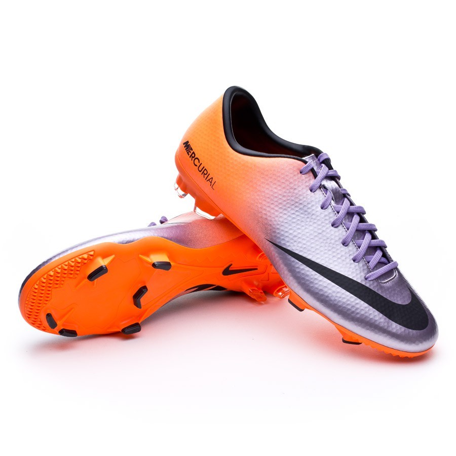 botas mercurial naranjas