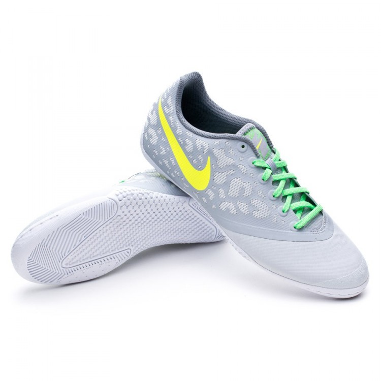 Futsal Boot Nike Elastico Pro II Pure platinum-Green-Volt - Football store  Fútbol Emotion