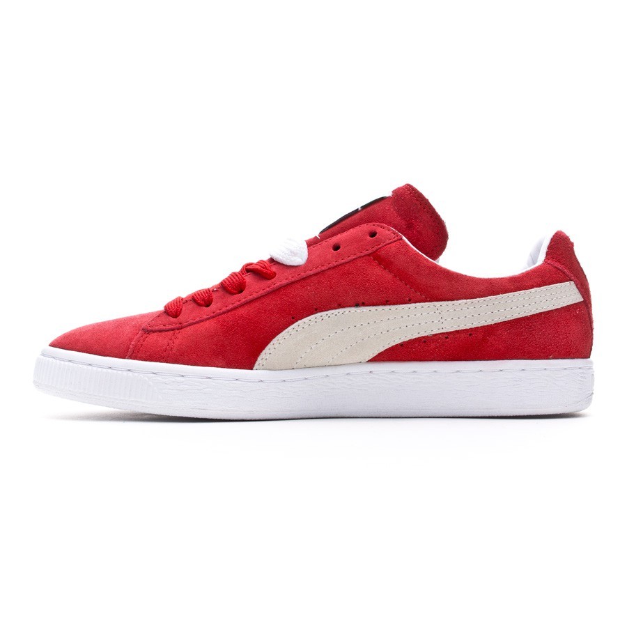 puma suede rouge et blanche