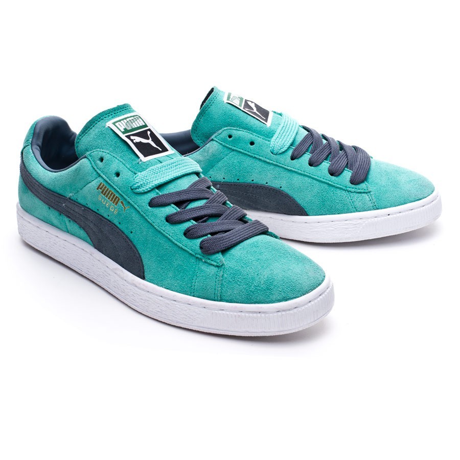 puma suede azul turquesa