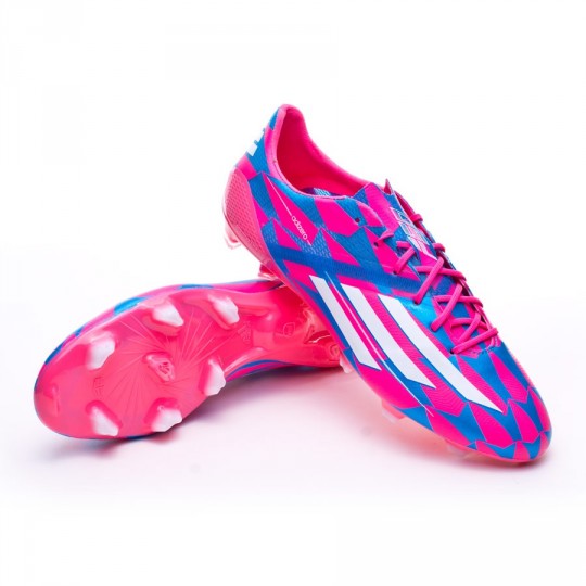 Chaussure de foot adidas adizero F50 TRX FG Solar pink-Blanc-Solar ...