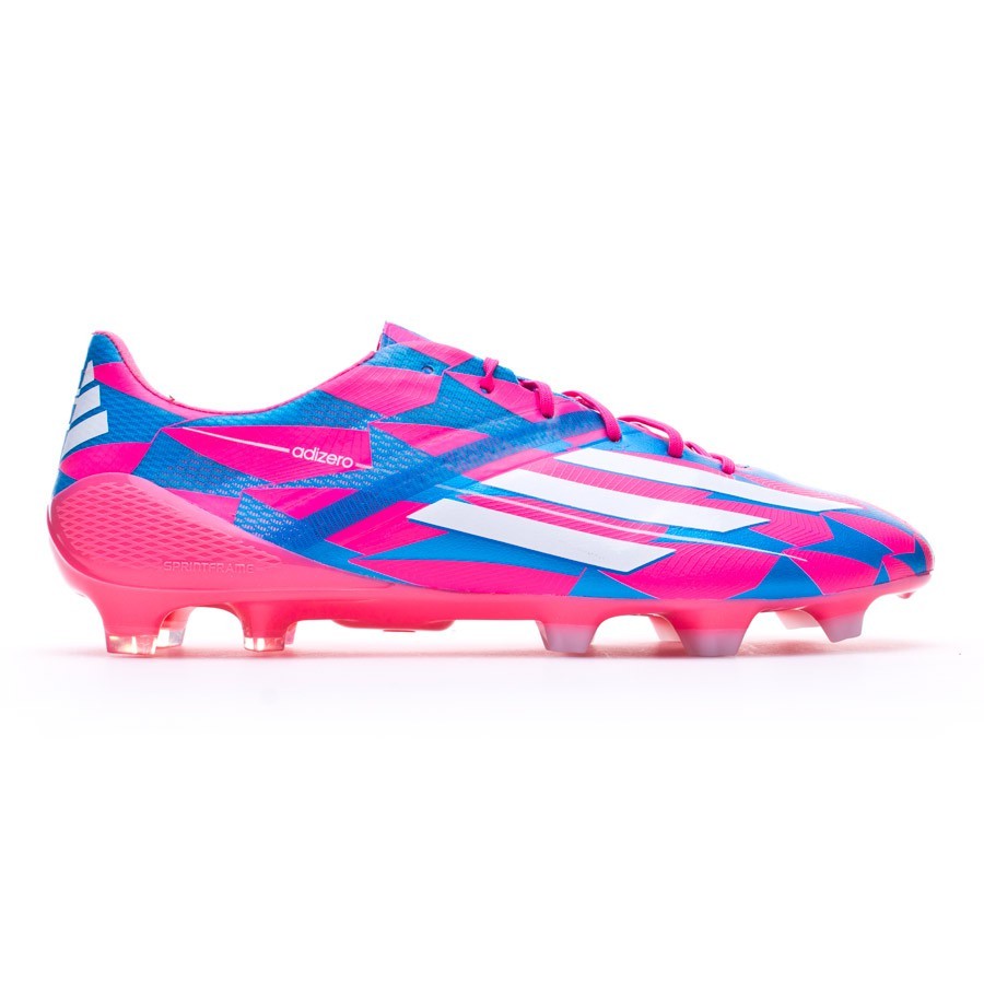 pink and blue adidas soccer cleats