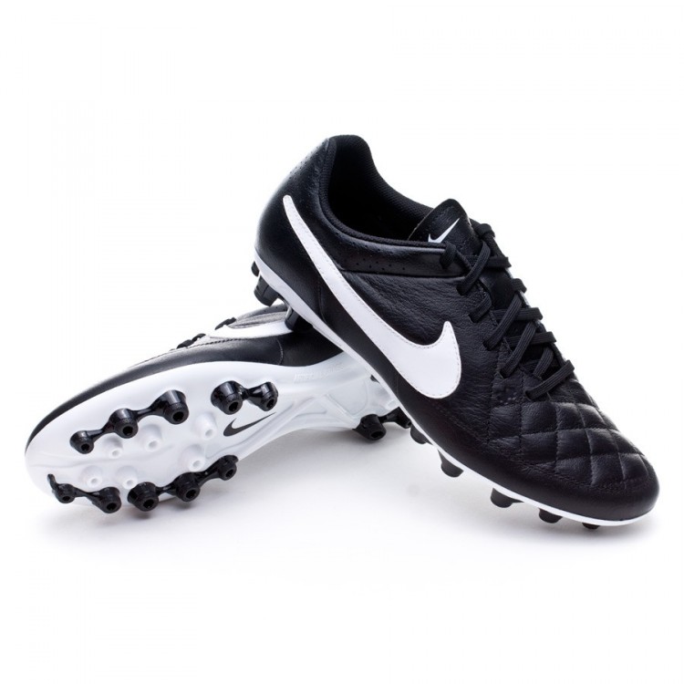 Zapatos de fútbol Nike Tiempo Genio Piel AG Negra-Blanca - Tienda de fútbol  Fútbol Emotion