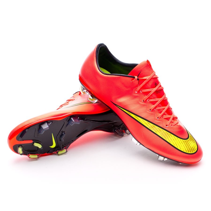 nike mercurial red and yellow