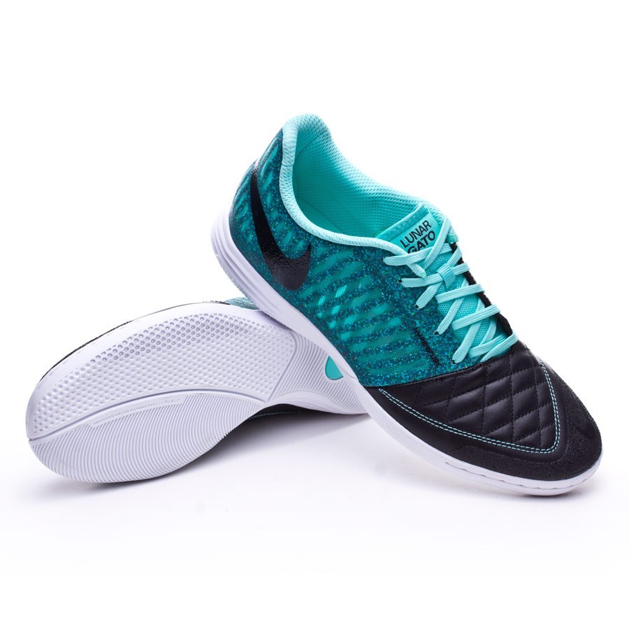 zapatilla nike lunar gato ii black hyper turquoise 0