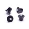 Tacos Nylon Combi Negros