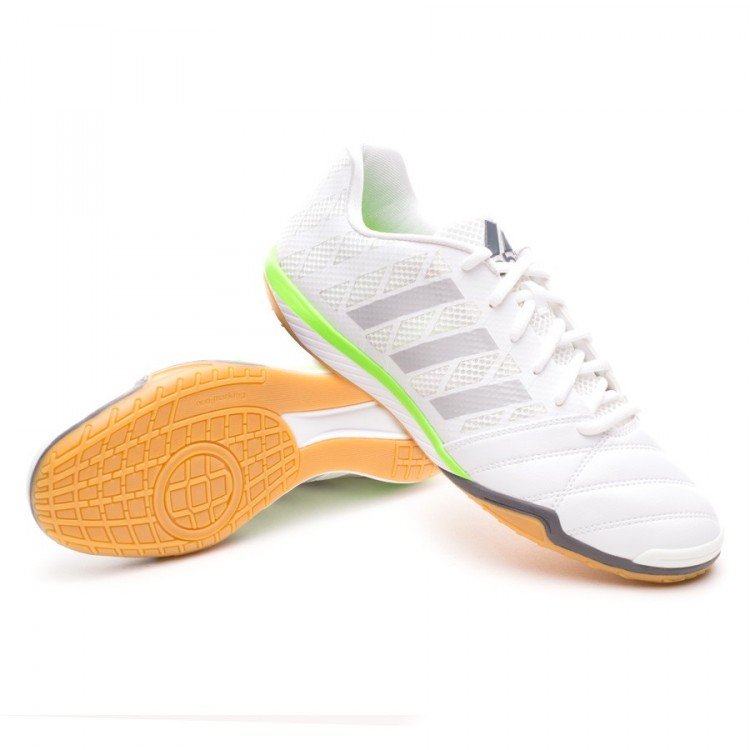 Scarpe adidas Top Sala Core white-Solid grey-Solar green - Negozio di  calcio Fútbol Emotion