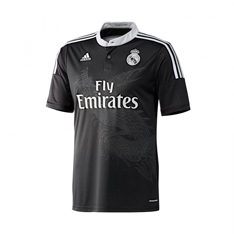 Camiseta adidas Real Madrid Tercera Equipación 2014-2015 Negra - Tienda de fútbol Fútbol Emotion