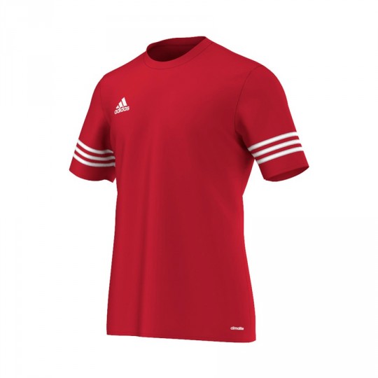 camiseta adidas blanca y roja