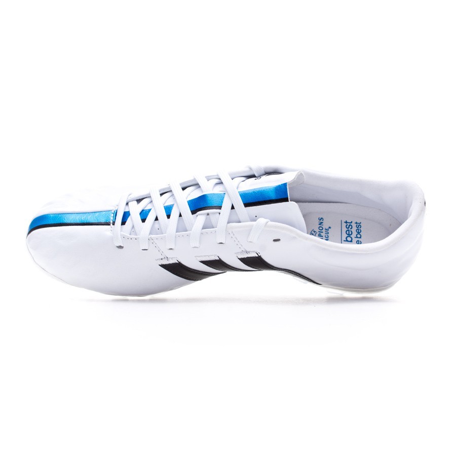 Football Boots adidas adipure 11Pro TRX AG White-Black-Solar blue -  Football store Fútbol Emotion