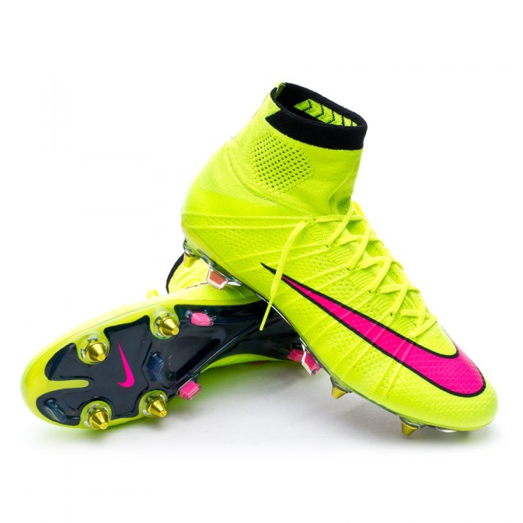 tacos nike mercurial anaranjados