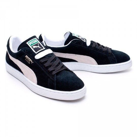 puma suede classic black on black