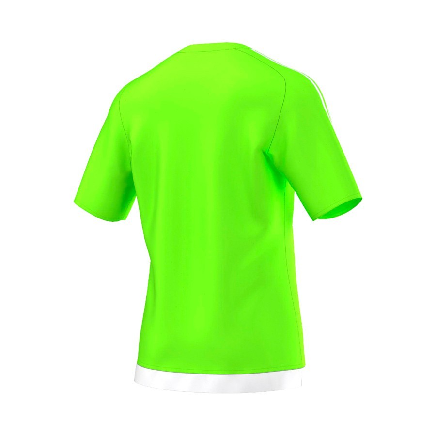 Camiseta adidas Estro 15 m/c Verde flúor-White - Tienda de fútbol Fútbol  Emotion