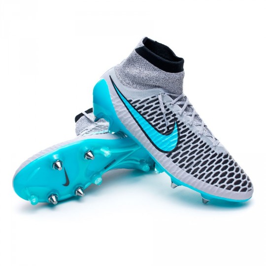 Football Boots Nike Magista Obra ACC SG-Pro Wolf grey-Turquoise-Black -  Football store Fútbol Emotion