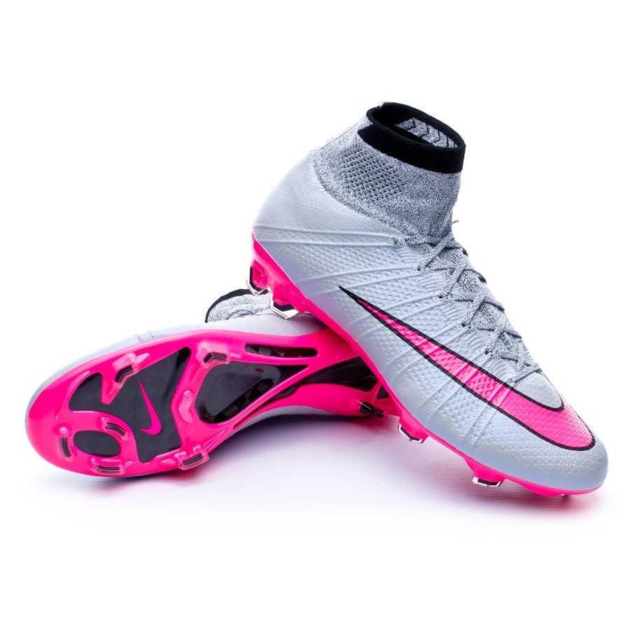 mercurial superfly grey and pink