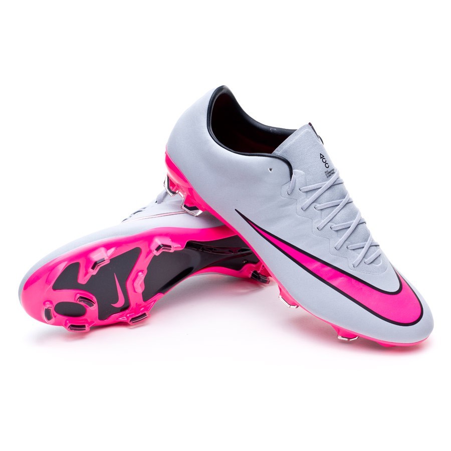 nike mercurial gray and pink