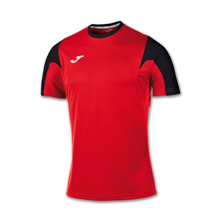 camisetas de futbol roja y negra