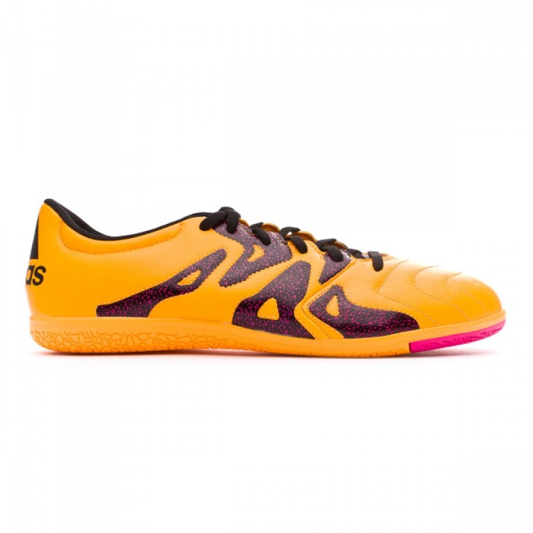futsal boot adidas x 15 3 in piel solar gold black futsal boot adidas x 15 3 in piel solar gold black