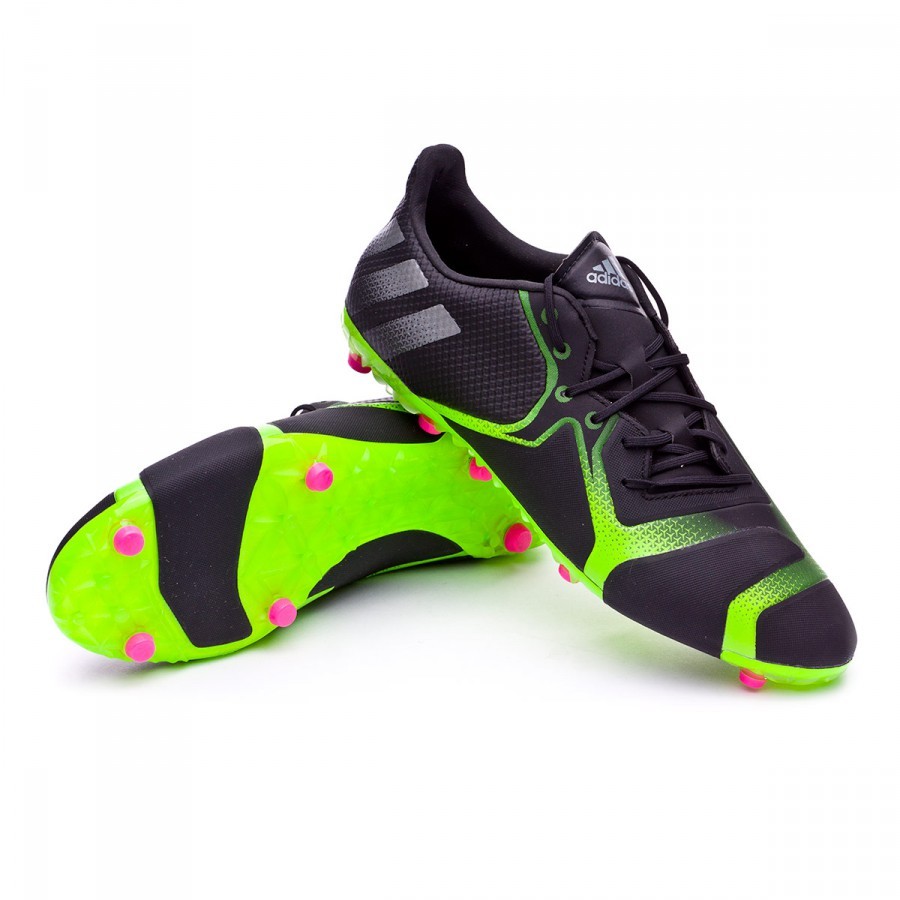 Football Boots adidas Ace 16+ TKRZ Core Black-Metallic-Solar green -  Football store Fútbol Emotion