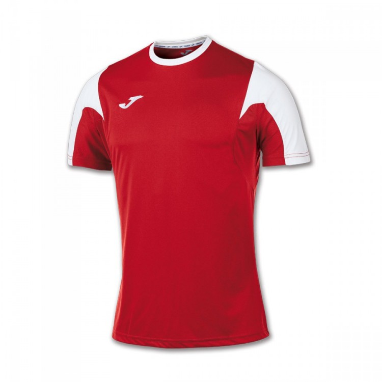 camiseta roja y blanca