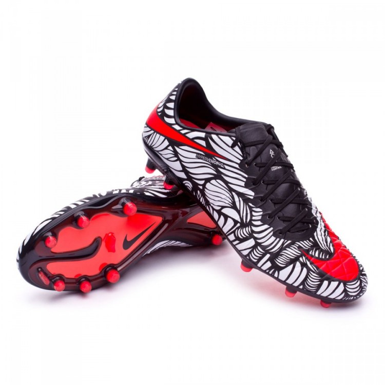 Football Boots Nike Hypervenom Phinish II Neymar FG Black-Bright  crimson-White - Football store Fútbol Emotion