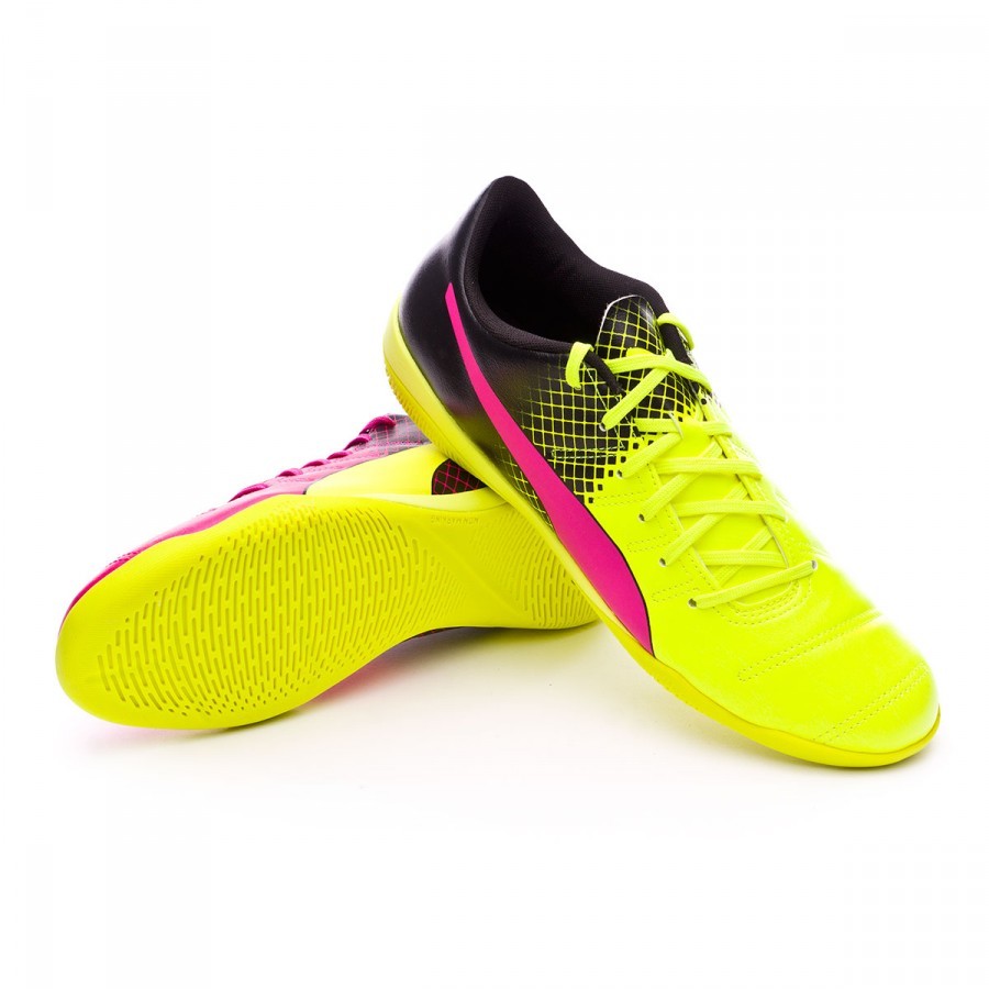 puma evopower pink and yellow
