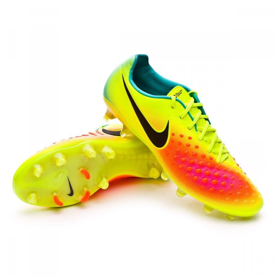 Scarpe Nike Magista Opus II ACC FG Volt-Black-Total orange-Pink blast -  Negozio di calcio Fútbol Emotion
