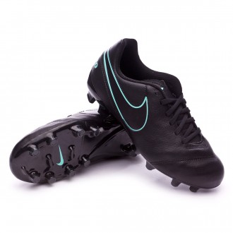 Jr Tiempo Legend VI FG Black-Hyper turquoise