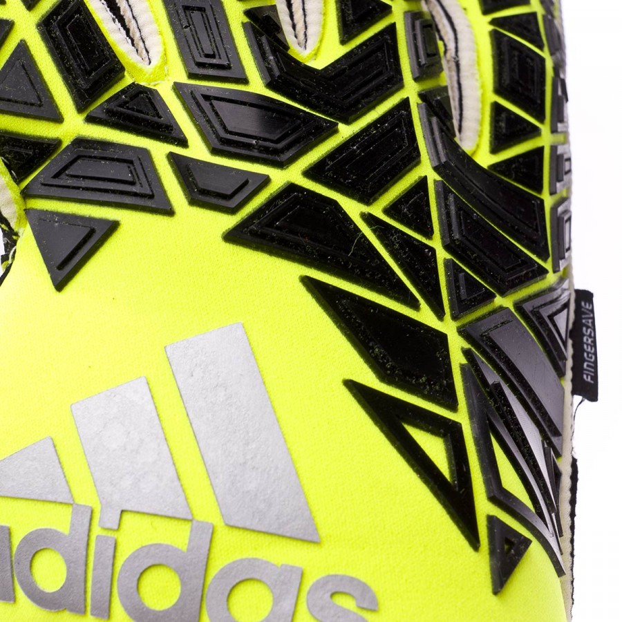 Gant adidas Ace Trans Fingersave Pro Tech green-Black-Solar yellow ... ... Guante Ace Trans Fingersave Pro Tech green-Black-Solar yellow. CATÉGORIE. Gants de gardien