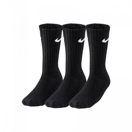 Socks Nike Value Cotton Crew Training Sock (3 Pairs) Black-White