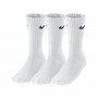 Value Cotton Crew Training Sock (3 Pairs)-White-Black