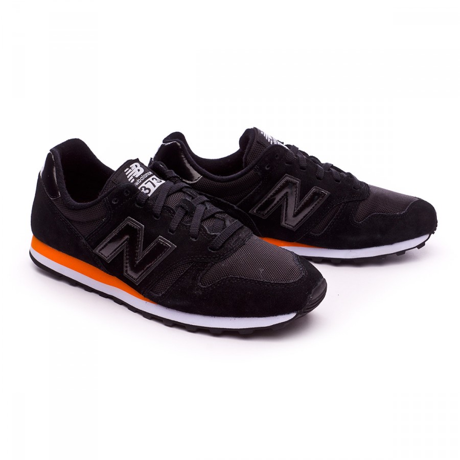 new balance black and orange