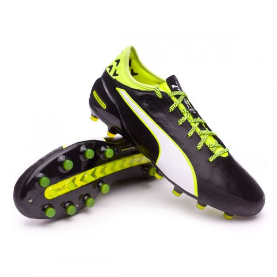 Bota de fútbol Puma EvoTouch 2 AG Black-White-Safety yellow - Tienda de  fútbol Fútbol Emotion