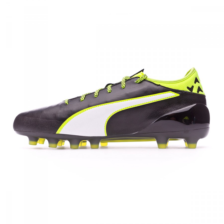 Football Boots Puma EvoTouch 2 AG Black-White-Safety yellow - Football  store Fútbol Emotion