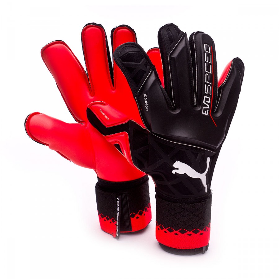 Glove Puma EvoSpeed 1.5 Black-Red blast 