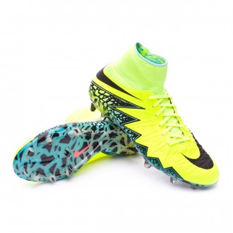 HyperVenom Phantom II ACC FG Volt-Black-Hyper turquoise-Clear jade