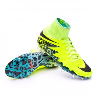 HyperVenom Phantom II ACC FG Niño Volt-Black-Hyper turquoise-Clear jade