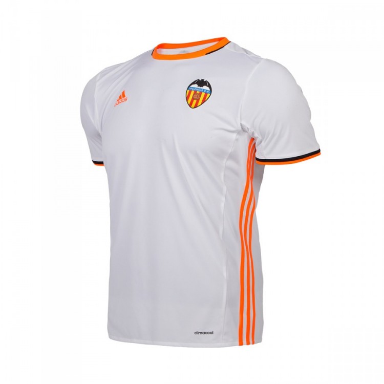 Camiseta Valencia CF Primera Equipación 2016-2017 Niño White - ADBG9543