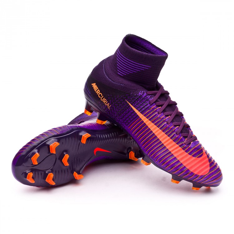 purple nike boots