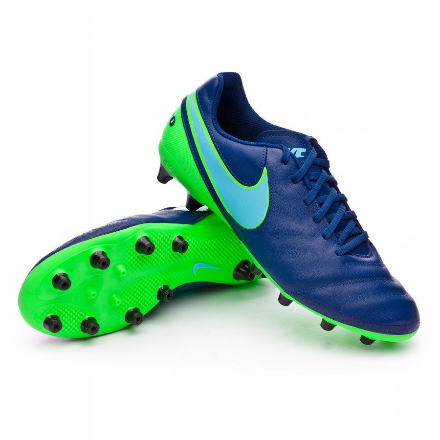 Bota de fútbol Nike Tiempo Genio Leather II AG-Pro Coastal blue-Polarized  blue-Rage green - Tienda de fútbol Fútbol Emotion