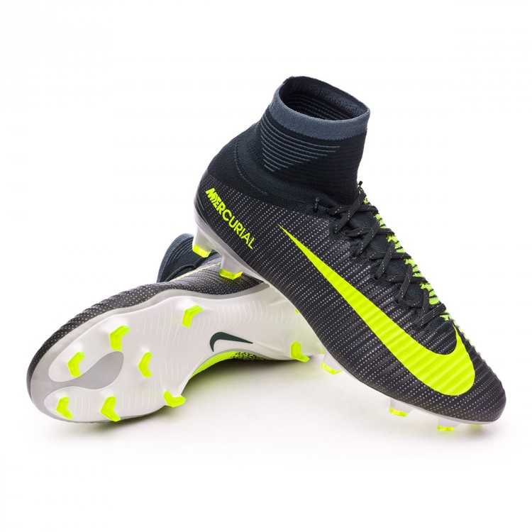 Bota Mercurial Superfly V ACC CR7 FG Seaweed Volt hasta White Bota Mercurial Superfly V ACC CR7 FG Seaweed Volt hasta White