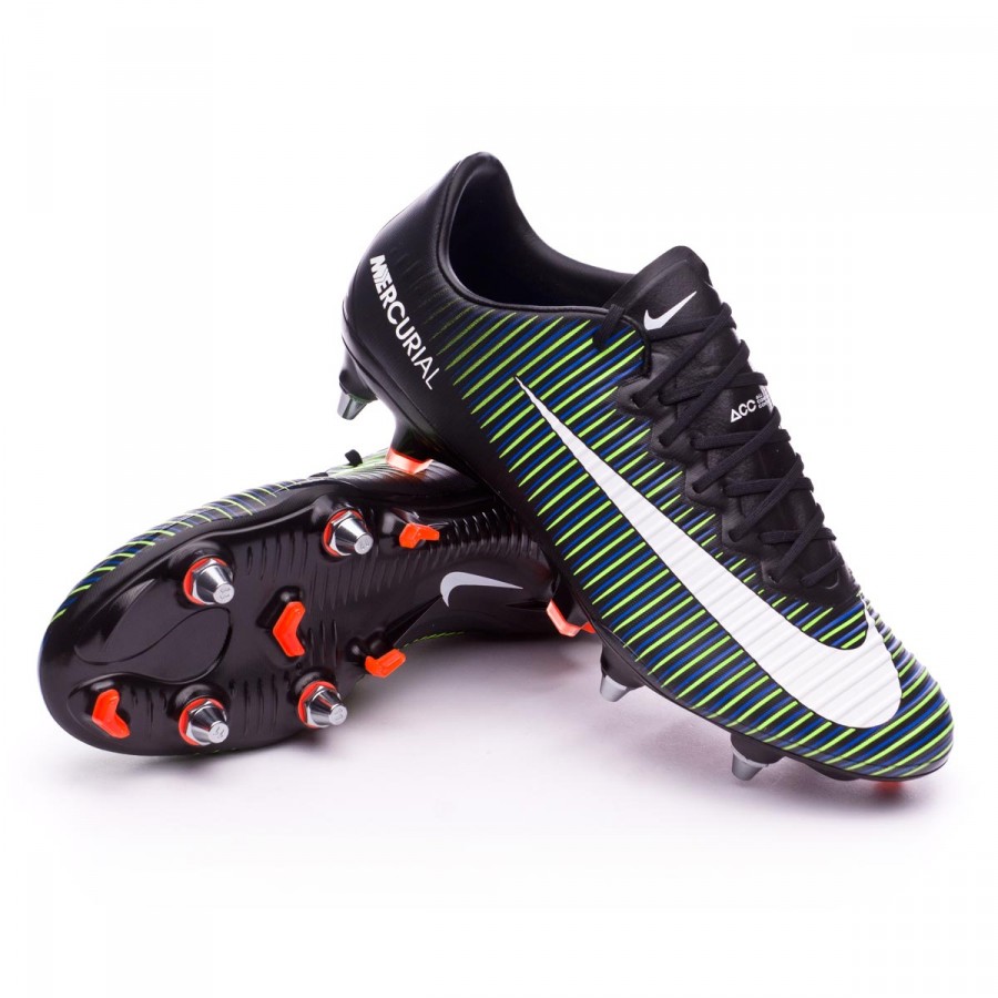 nike mercurial green and black