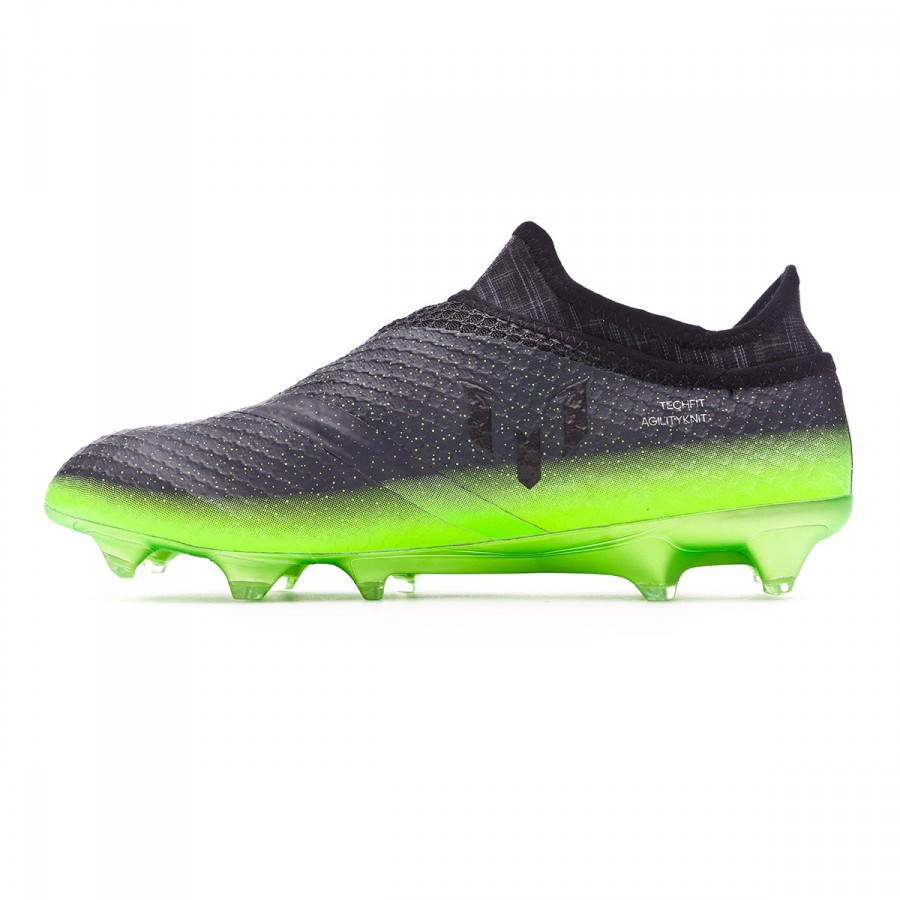Zapatos de fútbol adidas Messi 16+ Pureagility Dark grey-Silver  metallic-Solar green - Tienda de fútbol Fútbol Emotion