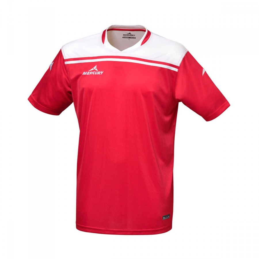 red and white football jersey