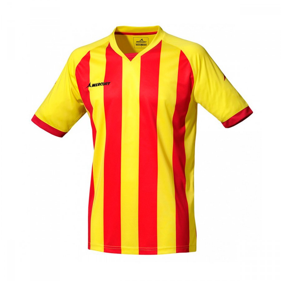 yellow and red champion shirt
